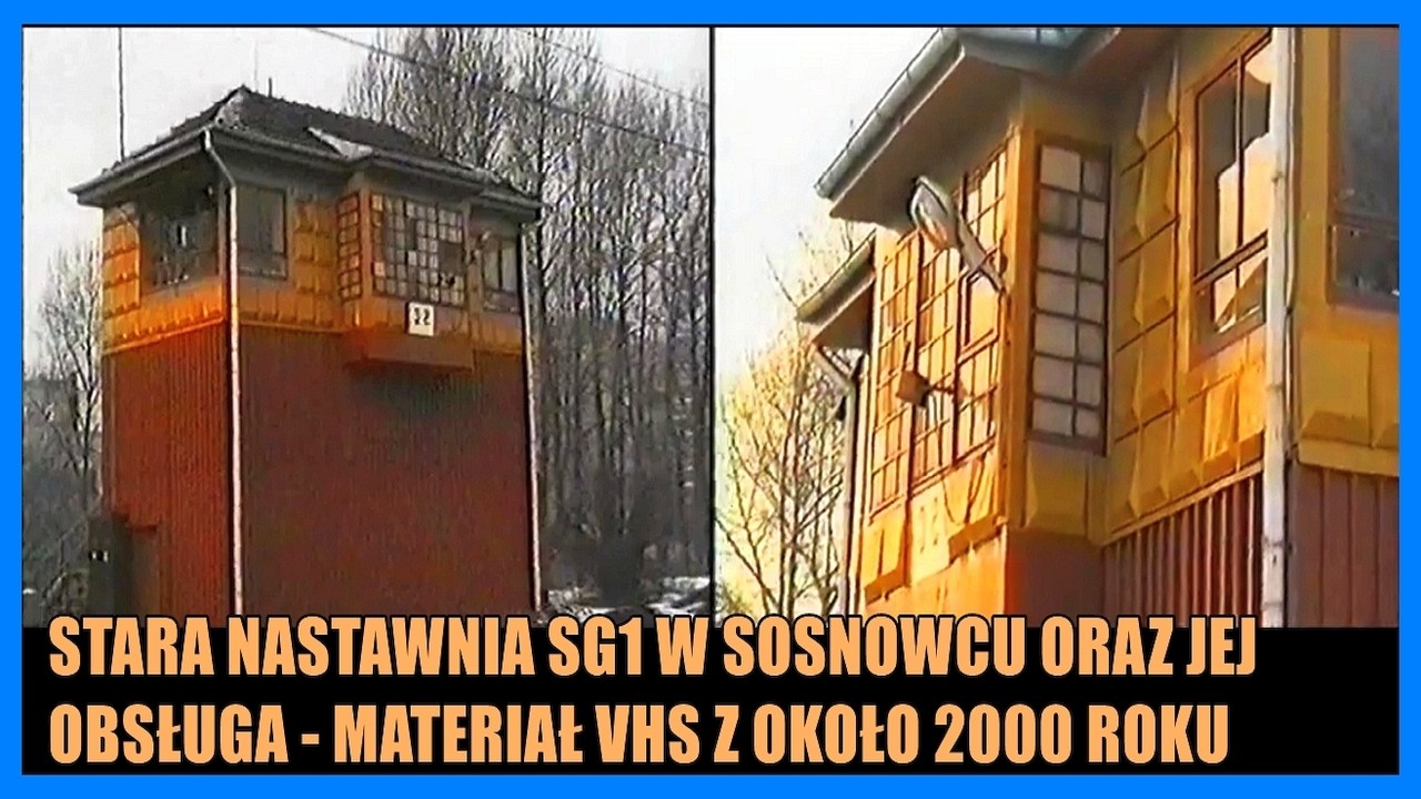 Nieistniejąca  nastawnia w Sosnowcu i jej obsługa