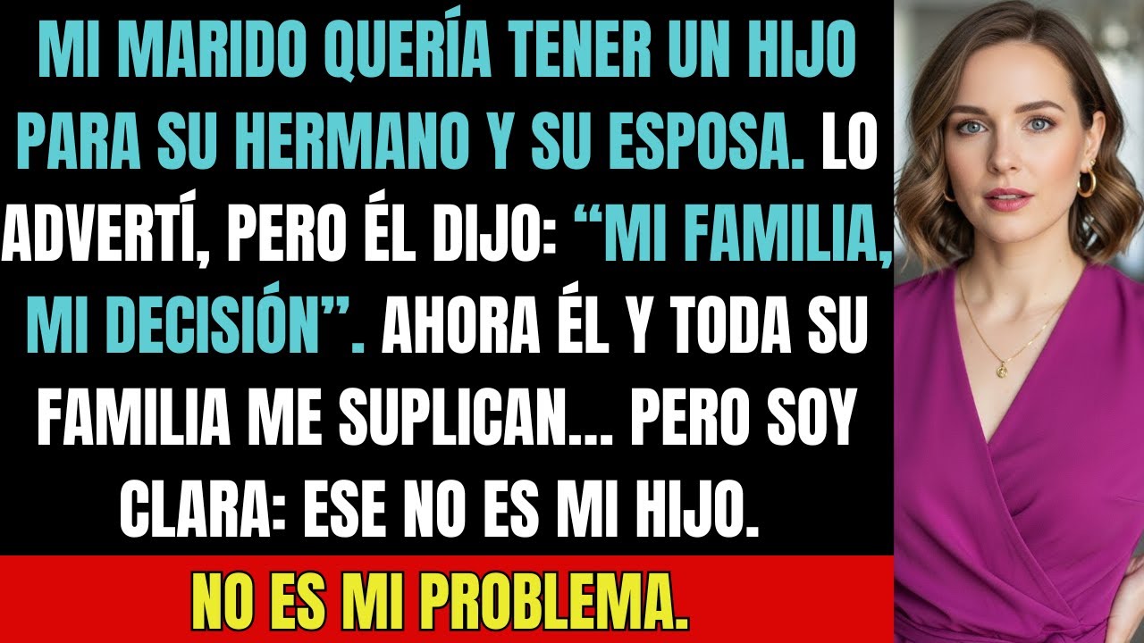 Mi marido quiso tener un hijo para su hermano… y destruyó nuestra familia