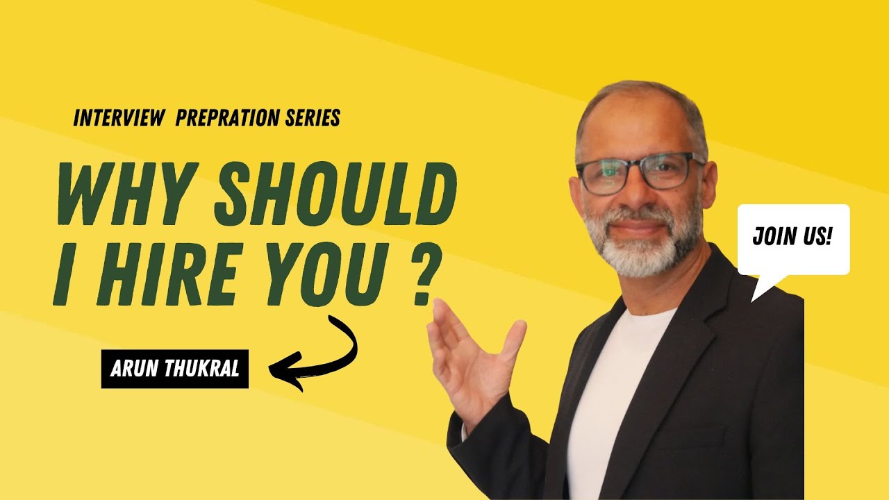 WHY SHOULD I HIRE YOU ⎸ INTERVIEWERS ' PERSPECTIVE '