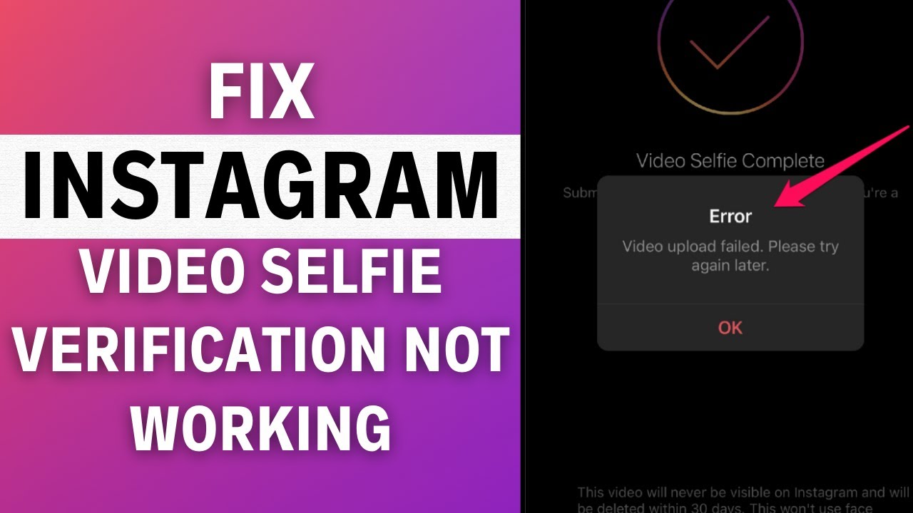 Как исправить неработающую проверку видеоселфи в Instagram (ПОЛНОЕ РУКОВОДСТВО)