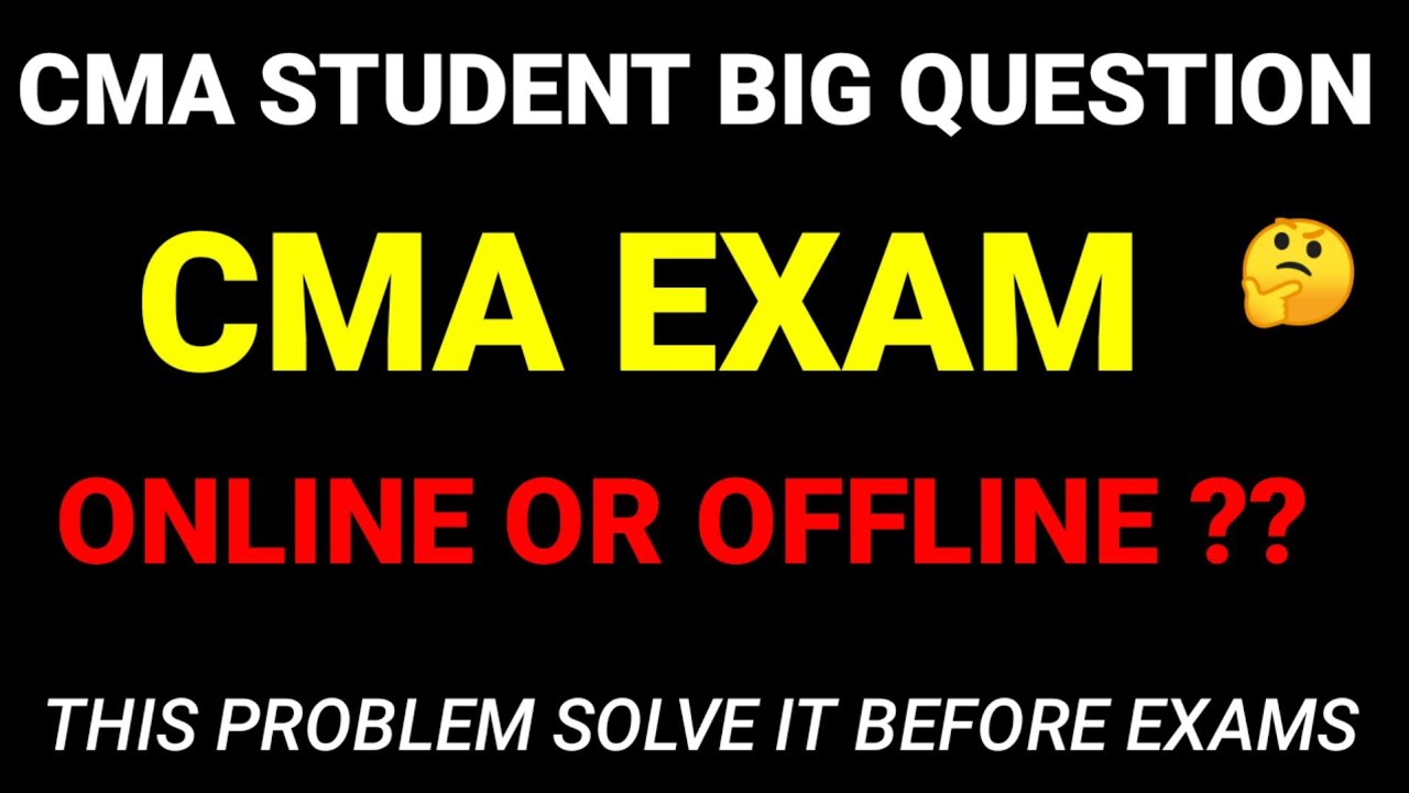 CMA Foundation Exam Online Or Offline || Most Common Doubt All cma Foundation Student
