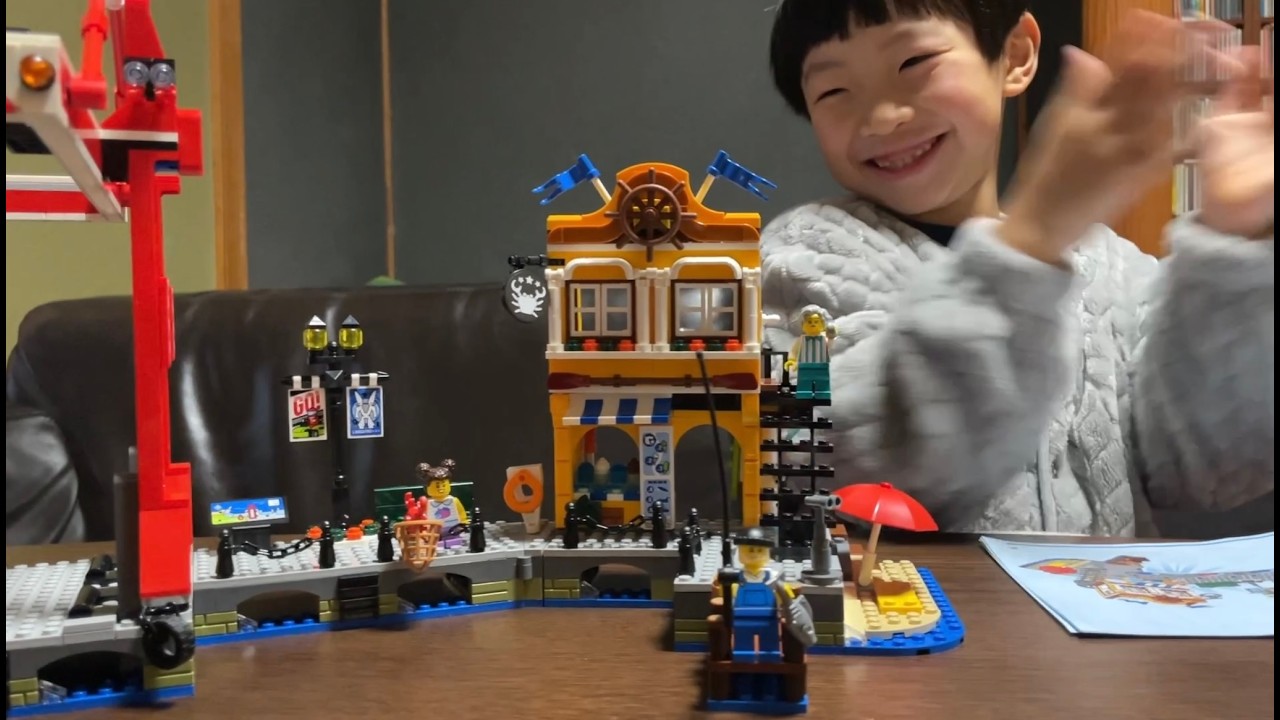 【LEGO】レゴ・シティ。コンテナ船とハーバー 開封。その⑥（完成！）