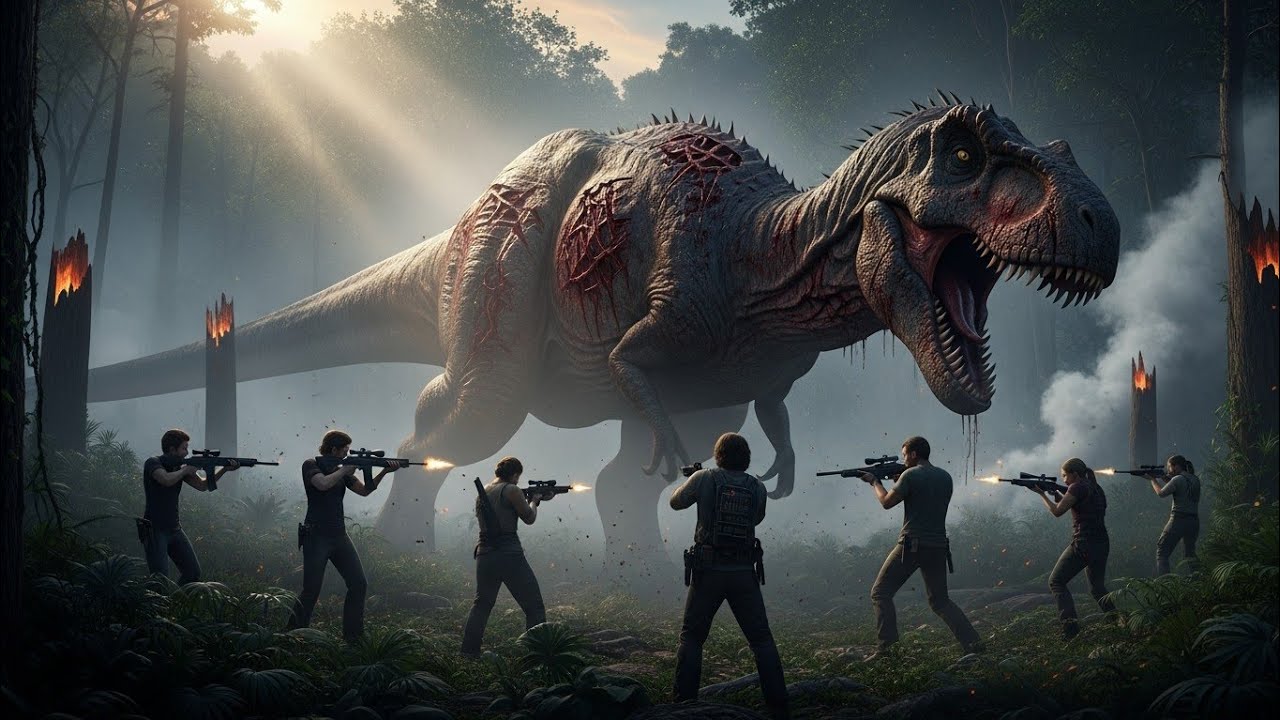 Dinosaur hunting short movie l Dinosaur vs army fight l #video #dinosaur #hunting #viralvideo 