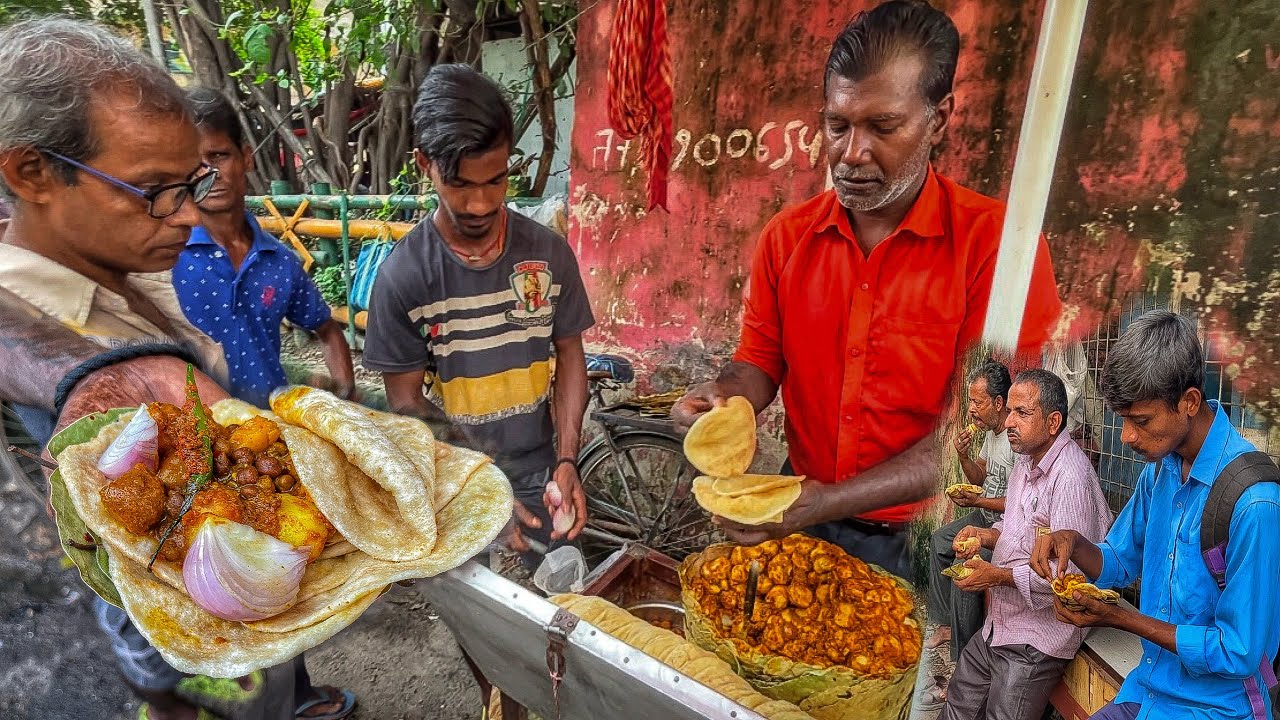 Father Son Selling Cheapest Breakfast Dal Puri | Dal Puri With Aloodum ₹10/- | Street Food India