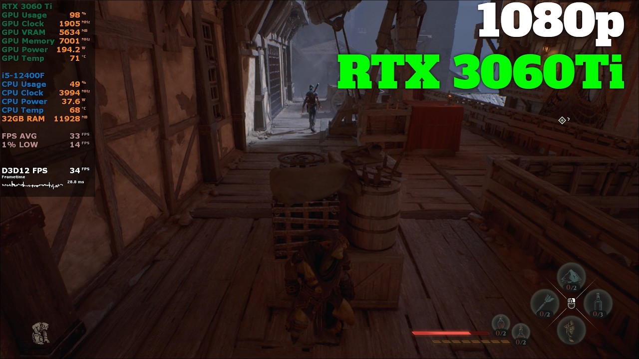 Styx: Blades of Greed  | RTX 3060 Ti | 1080p All Settings