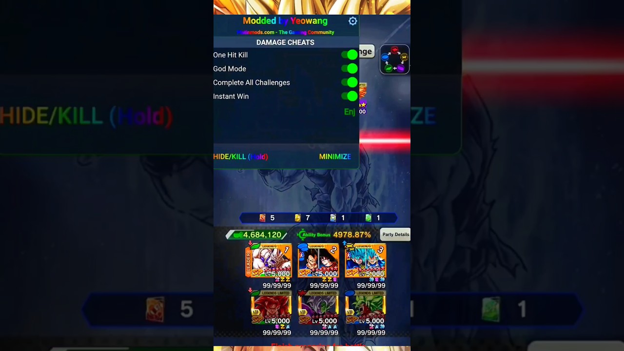 Dragon Ball Legends 5.6.0 MOD MENU 🔥!! 