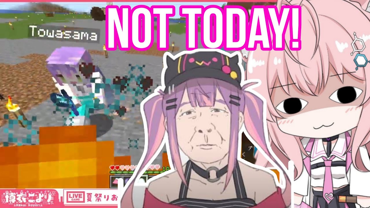Koyori Used Potion Of Invisibility On Towa Sama And End Up Dead | Minecraft [Hololive/Sub]