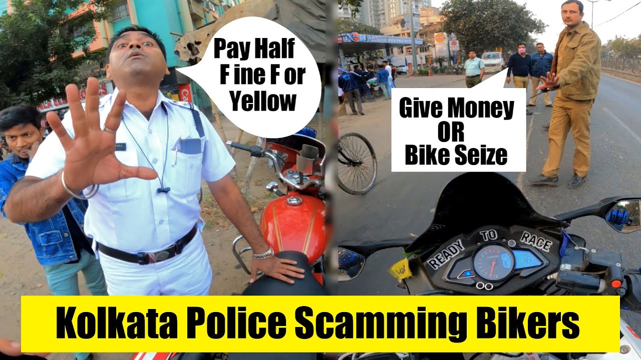 Kolkata Police vs Bikers | WB Police Stopped Us and Tried To Scam | Fake Fine and Seize Threat
