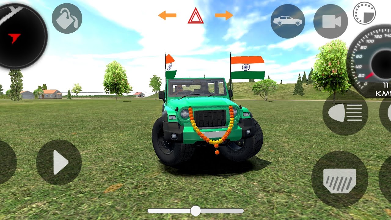 Modified Mahindra Thar😈Games:Indian sky blue  Thar (Gadi Wala Games) Car Game Android Game - #2025