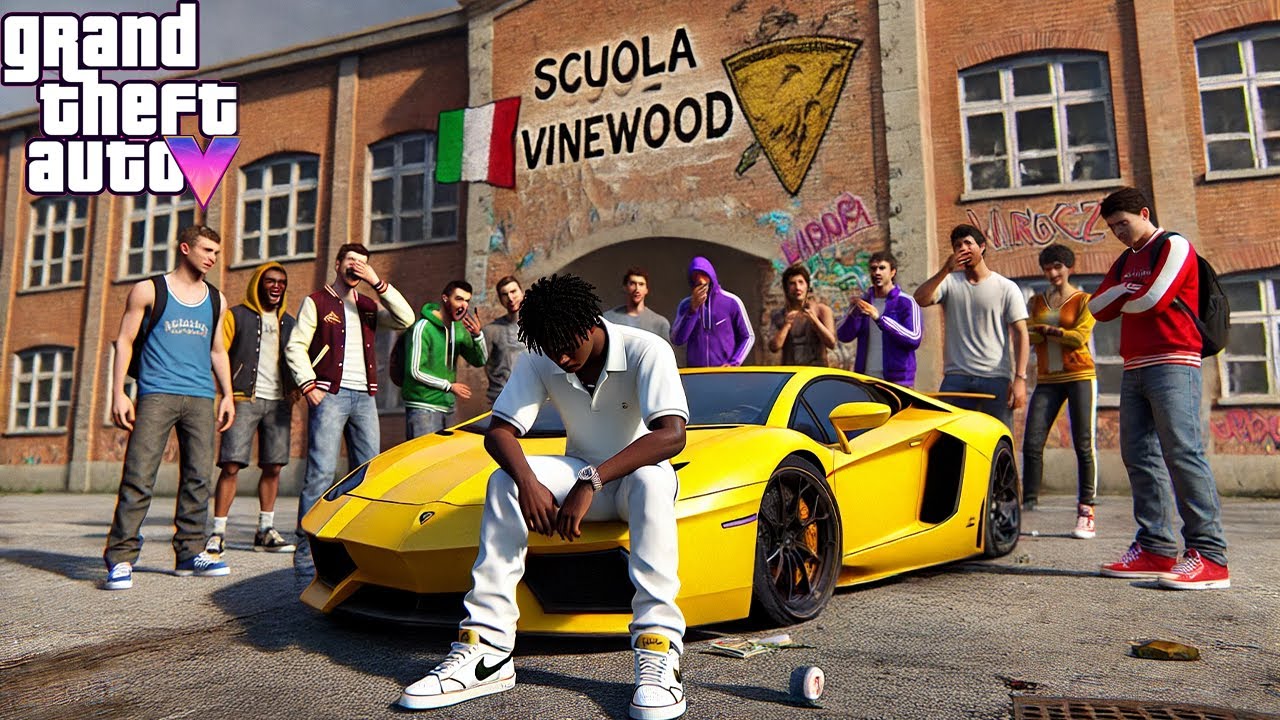 NON MI ASPETTAVO QUESTO IL PRIMO GIORNO DI SCUOLA - GTA 5 MOD VITA DA GANGSTER