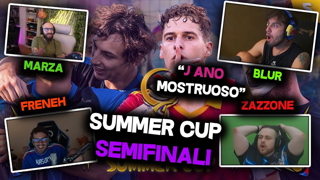 BLUR REACTION | ⚽🏆 YOUTUBER SUMMER CUP 2024 ► SEMIFINALI w/MARZA, FRENEH e ZAZZONE
