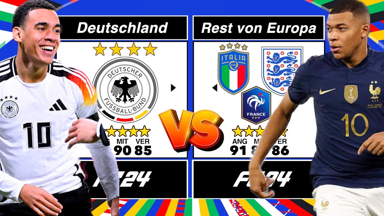 Deutschland 🇩🇪 vs Rest von Europa 🇪🇺 in FC 24! 👀⚽️ (EURO 2024)