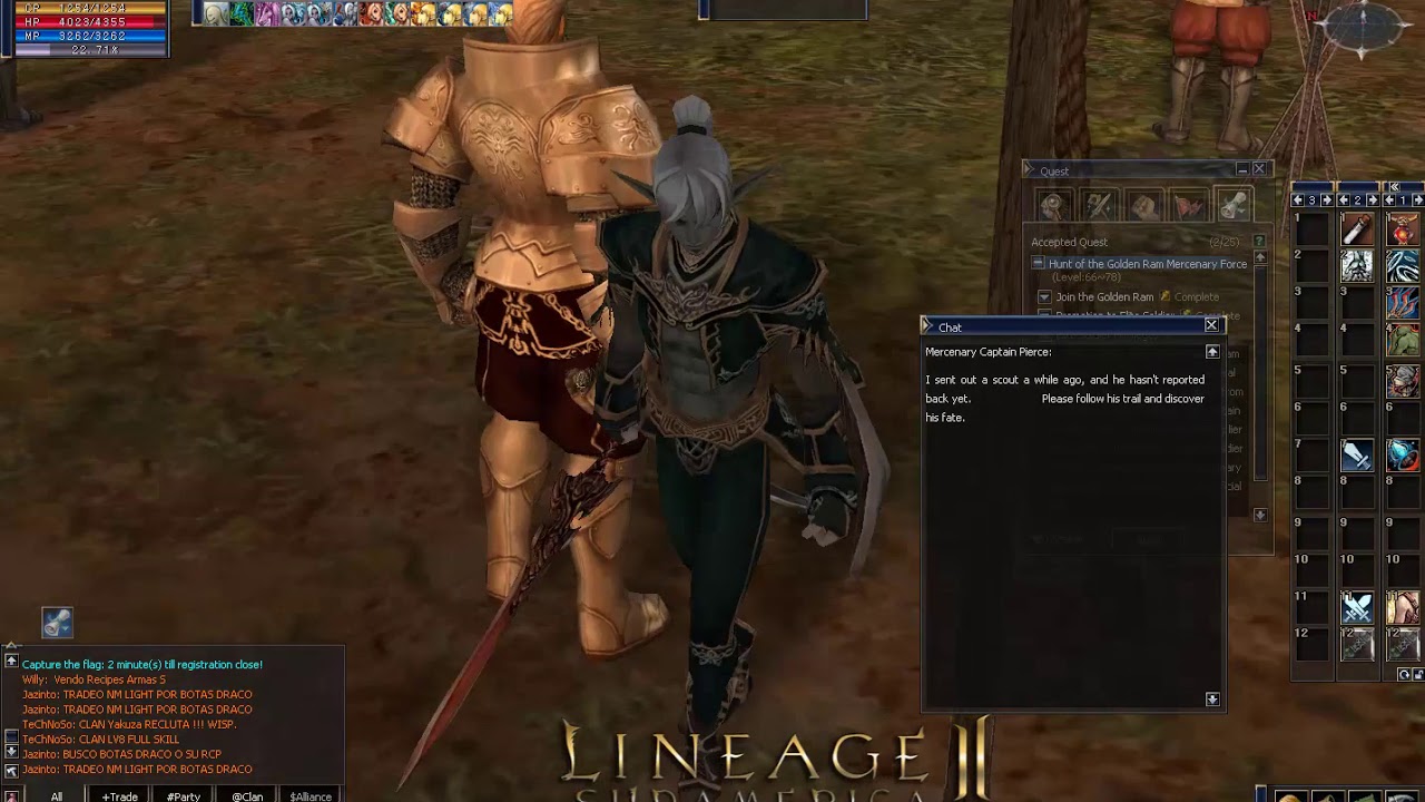 Guia / Tutorial: Quest de Fangs - Quest de Materiales Para Armas A / S - Lineage 2 sudamerica L2