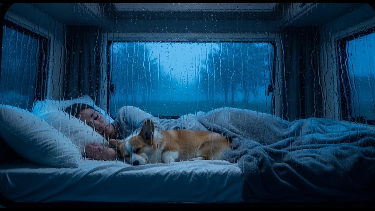Rain & Thunder on a Camping Car – Relaxation & Deep Sleep Aid
