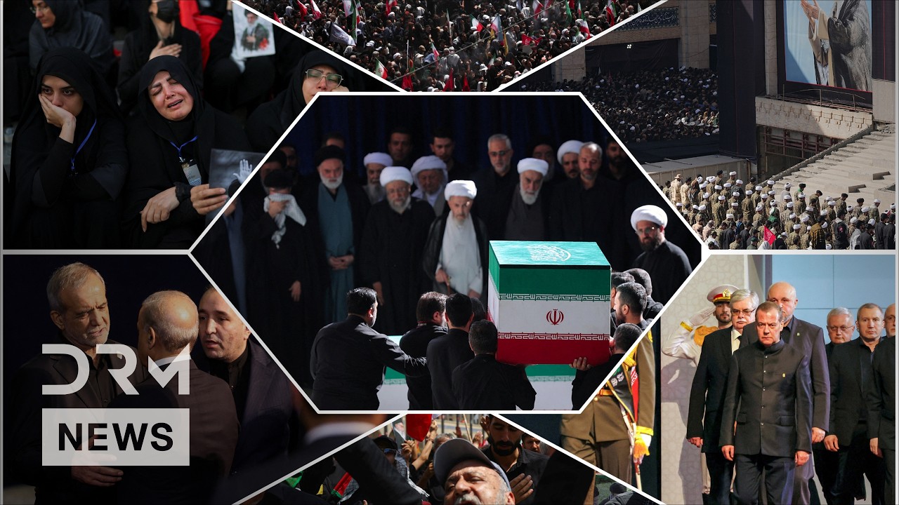 Highlights of Ali Khamenei's Funeral: World Leaders Tribute, Massive Crowds & Military Honors | AQ1C