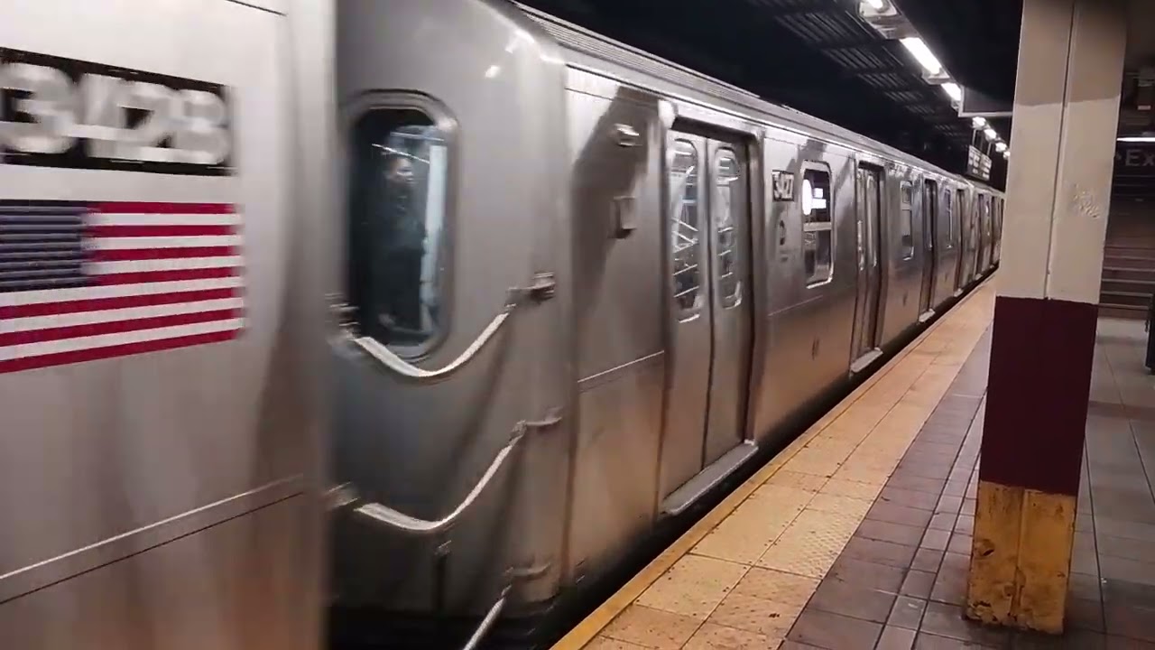 R211A 3429 B train leaves DeKalb Avenue.