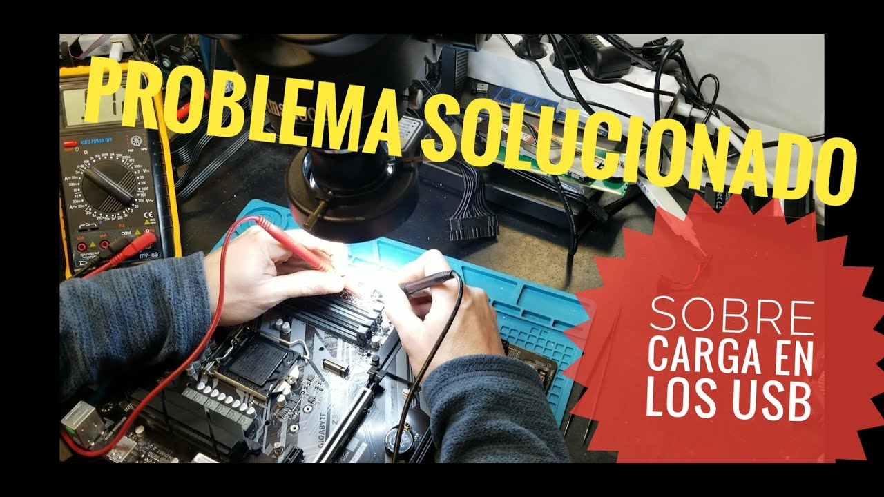 ✅ Sobre Carga en los USB, USB sobrecargados, reparación de placa base de PC ✅ Gigabyte Z390 UD