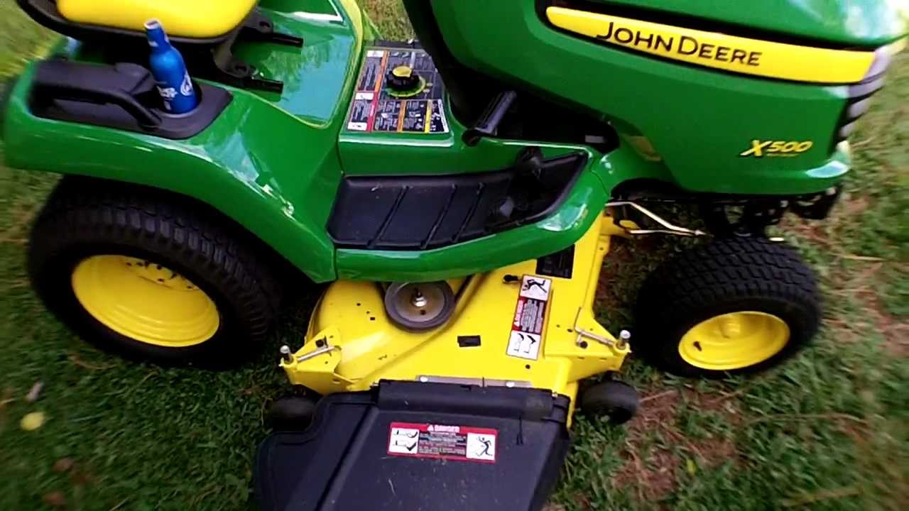 John Deere X500 Прогулка по окрестностям