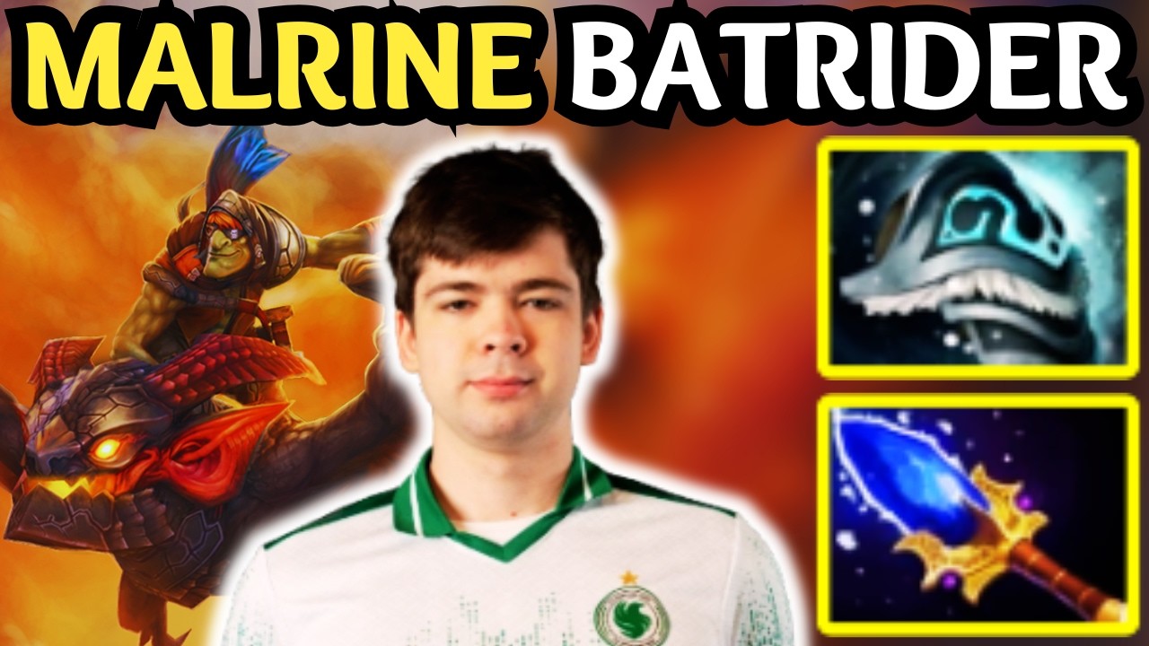 🔥 Rank 9 MALRINE BATRIDER Mid &mdash; Flaming Lasso Carry vs Xtreme Gaming 🔥 Dota 2