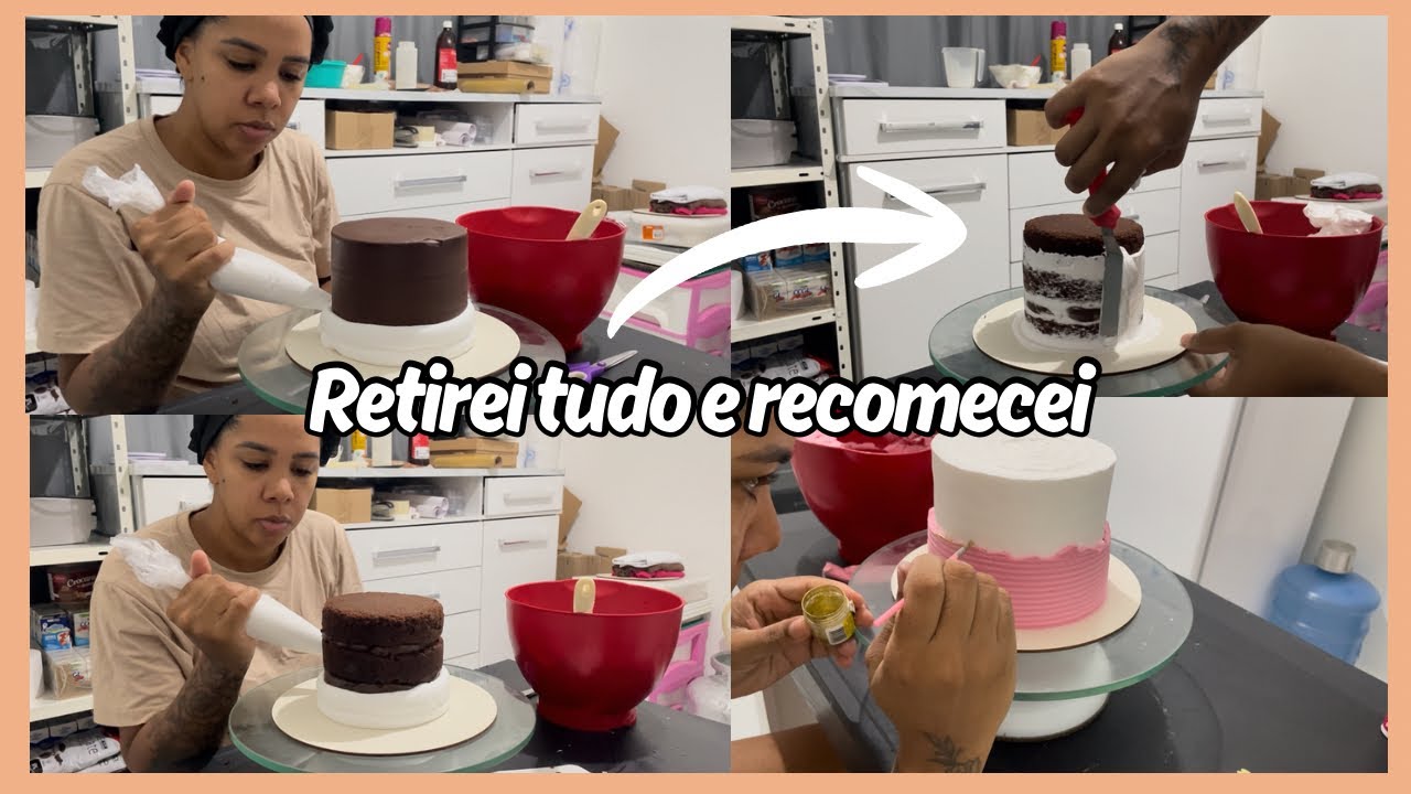 ESQUECI QUE O BOLO TINHA GANACHE E JÁ TAQUEI O CHANTILLY 