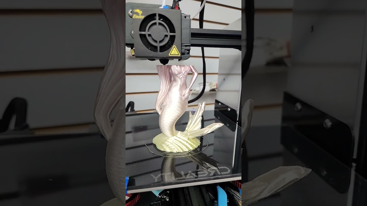 Realistic Mermaid Print! #3d #3dprinting #creality3d #ender3pro #mermaid
