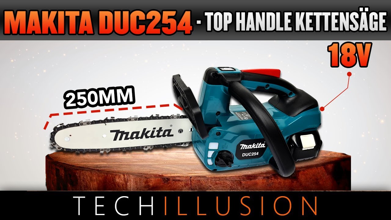 🔥STARK und HANDLICH! - Makita 18V Akku Kettensäge DUC254Z im Test😱 - Makita Kettensäge DUC254Z