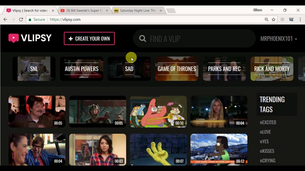 Learn How To Make Video Gifs/Memes With Vlipsy!!