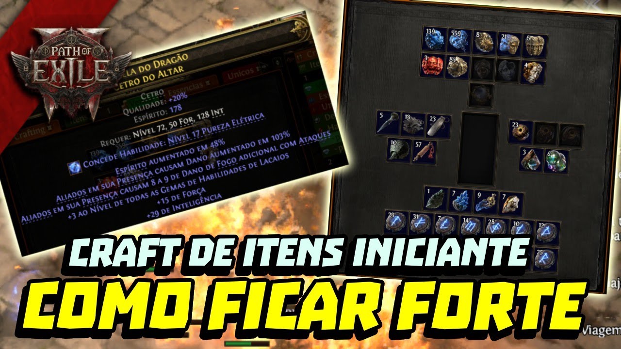 Como fazer itens e ficar extremamente forte! Craft para iniciante! Path of Exile 2 Dicas