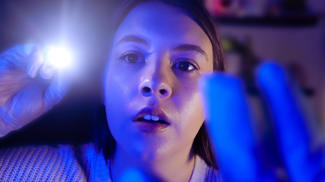 ASMR Your Post-OP Cranial Nerve Exam (Whispered, Medical, Tests, Questions, Lights)