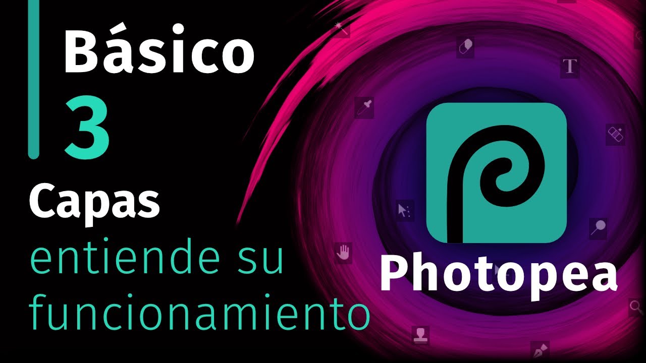 Photopea Básico - 03 Capas, entiéndelas + crear máscara de recorte vectorial sobre fotografía