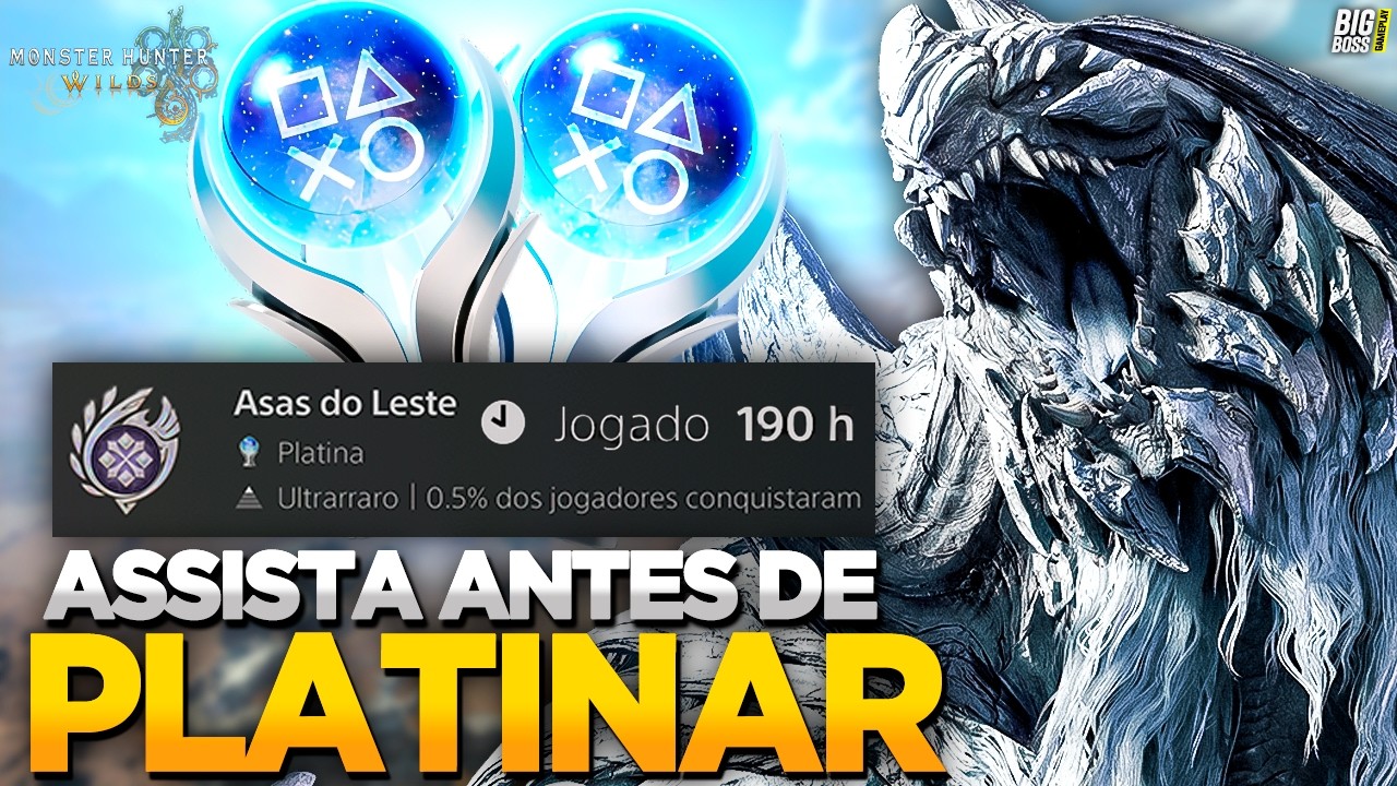 A PLATINA de MONSTER HUNTER WILDS é INSANA! DICAS ESSÊNCIAS PARA os 100%!
