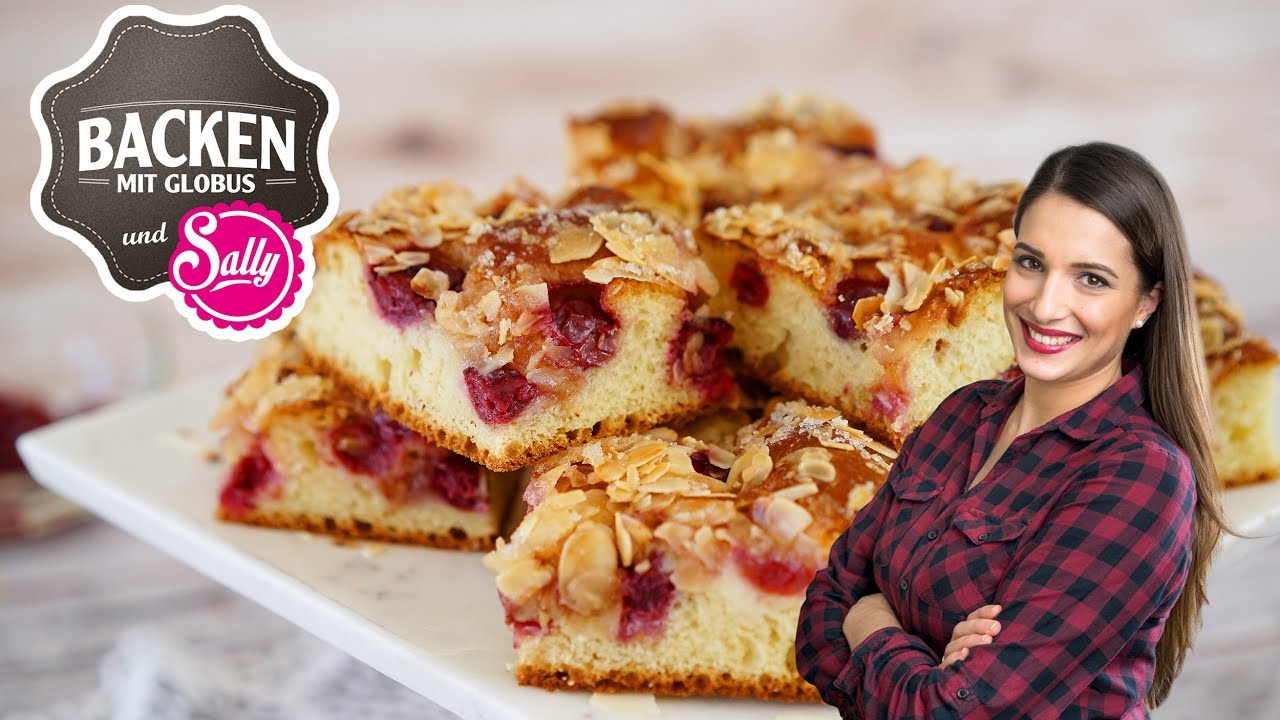 Kirsch-Butterkuchen vom Blech | Backen mit Globus & Sallys Welt #36