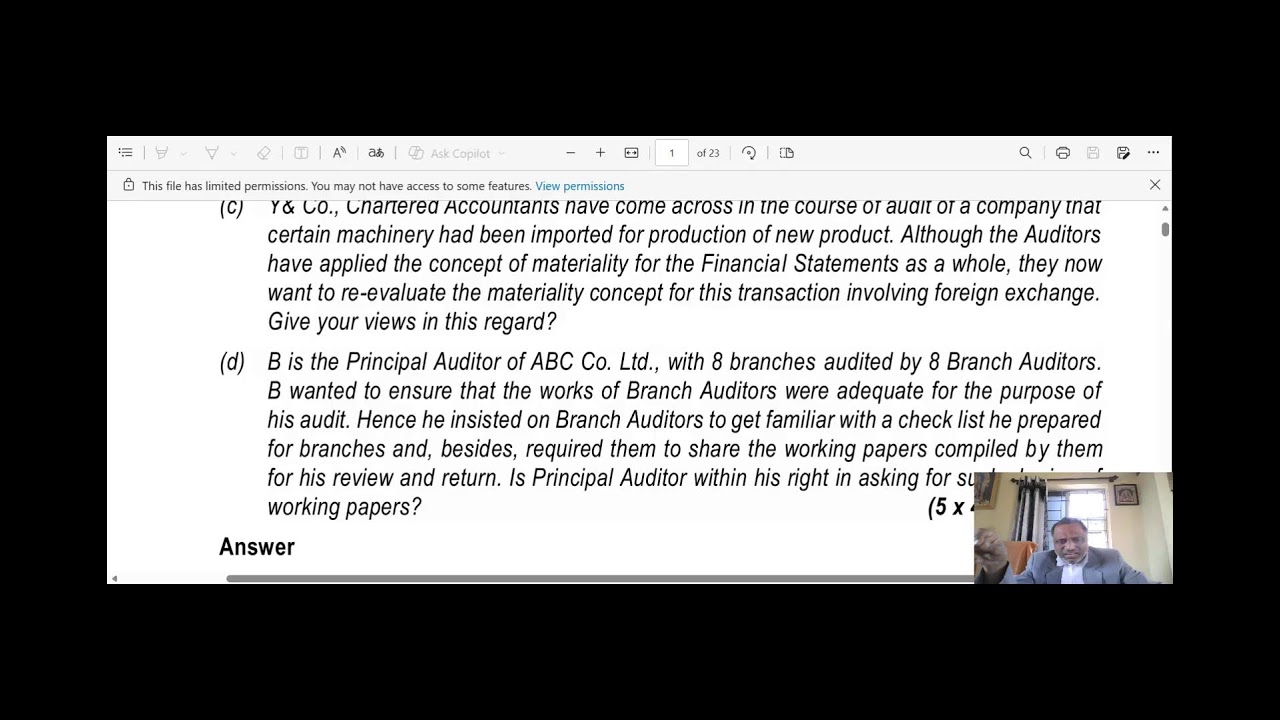 Auditing Standards Discussion By Advocate Sreemannarayana Mallela, M.Com., LL.M.