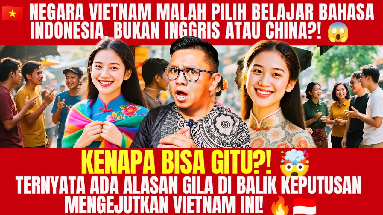 “KENAPA VIETNAM PILIH BAHASA INDONESIA?! 😱 Bukan Inggris Tapi Indo yang Mereka Kagumi!”