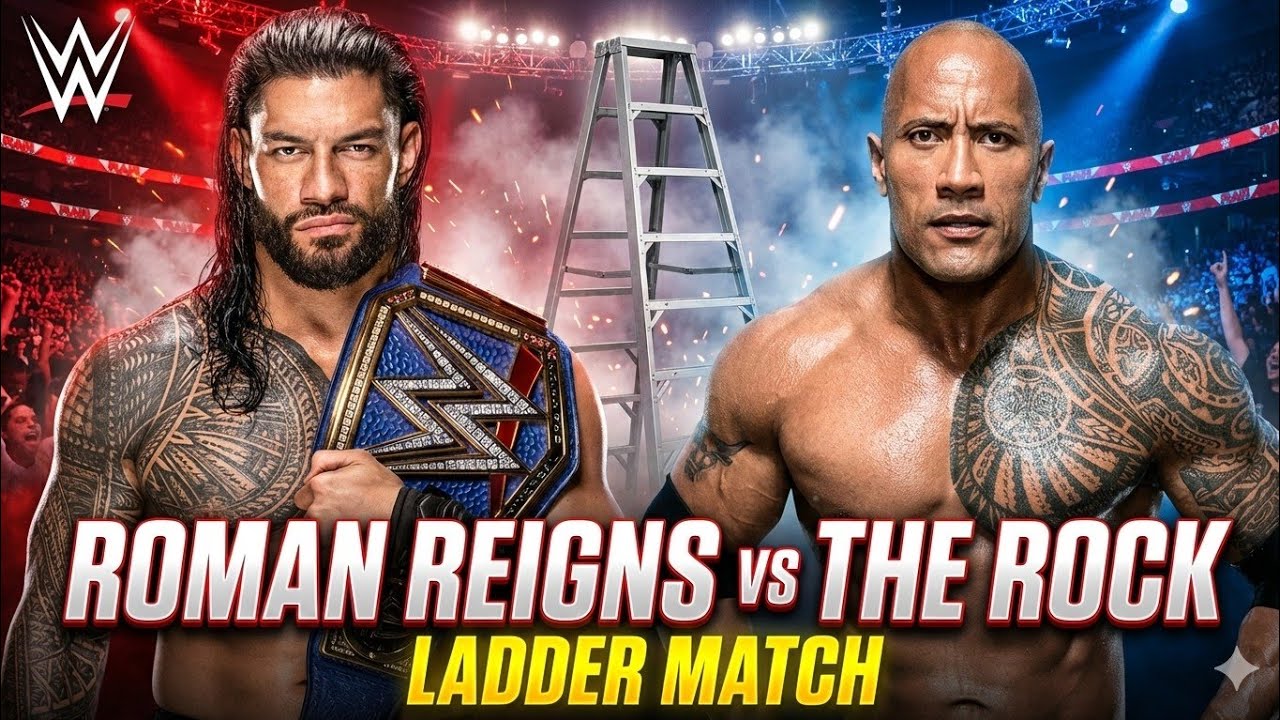 Roman Reigns vs The Rock – Brutal Ladder Match | WWE 2K22 Gameplay
