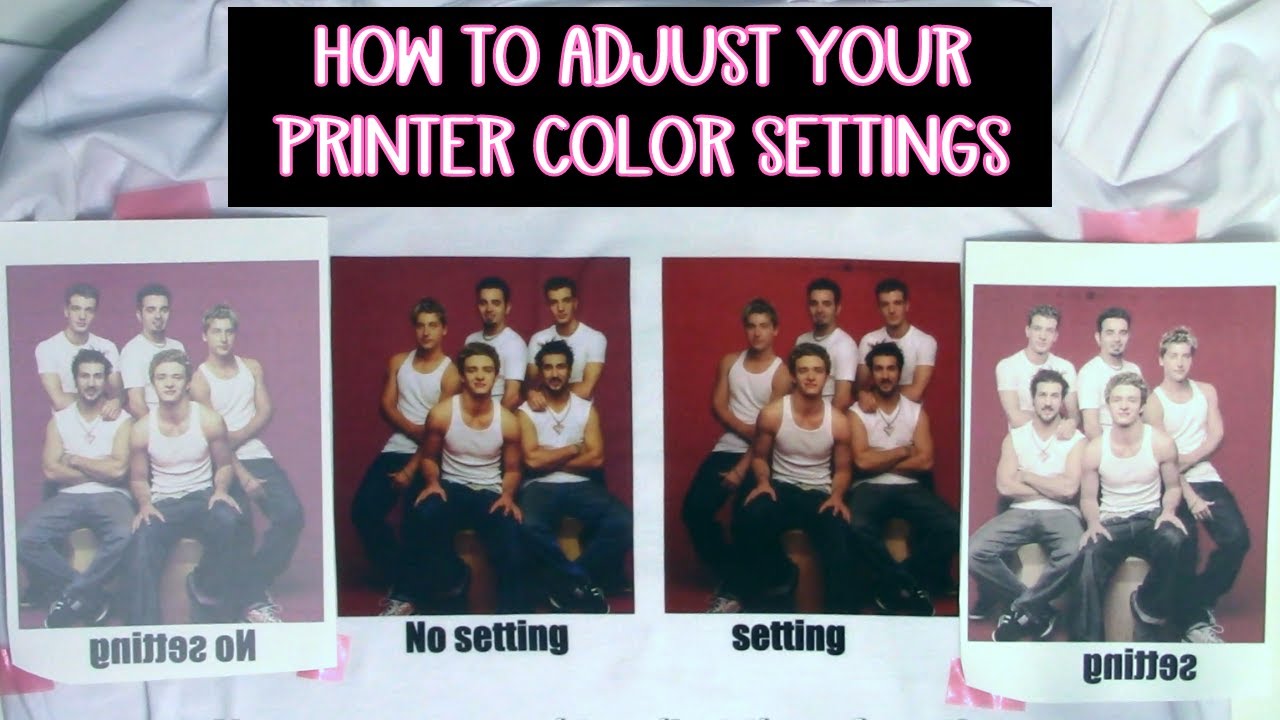 Set the color on your printer for sublimation and print then cut - fix color issues on printers