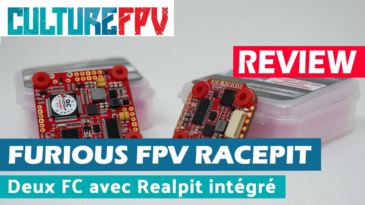 FuriousFPV Racepit OSD Contr&ocirc;leur de vol avec Realpit int&eacute;gr&eacute;