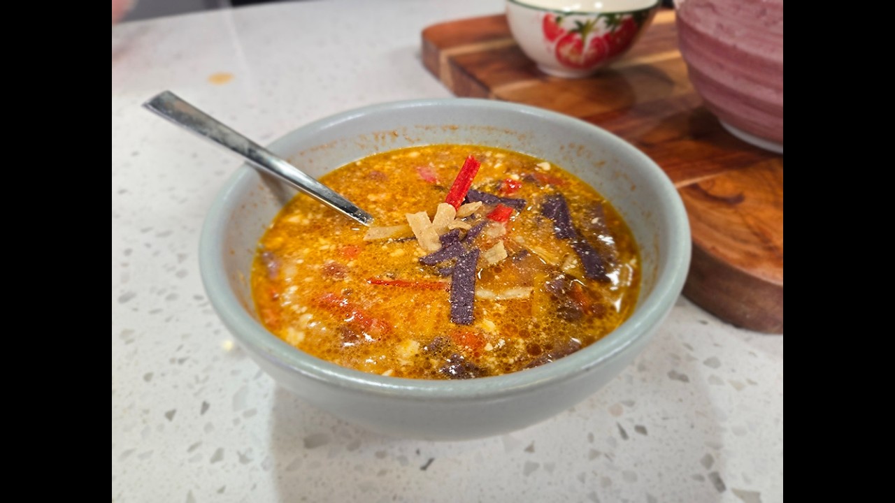 The Food Nanny's Chicken Fajita Soup