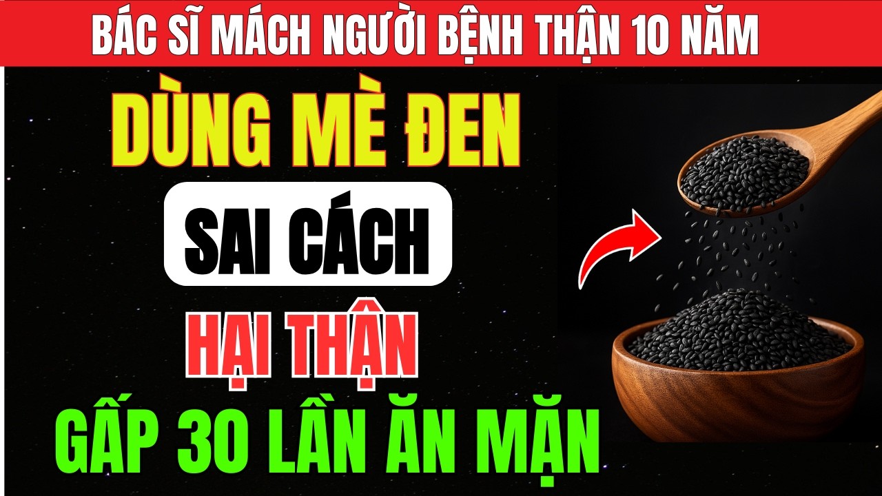MÈ ĐEN Dưỡng Huyết BỔ THẬN Nhưng ĐẠI KỴ 5 MÓN Này, Hại Gấp 30 Lần Ăn MẶN Và Cách Dùng Đúng Bổ Thận