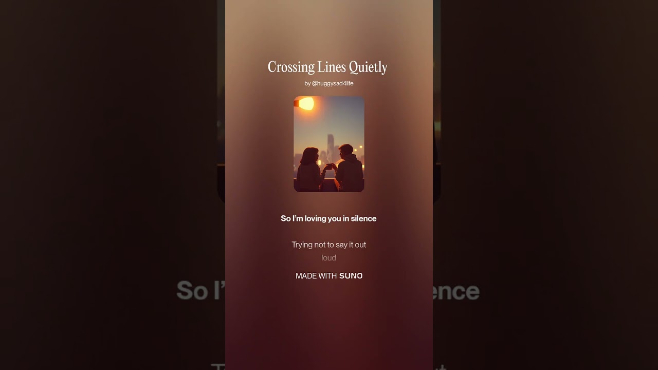 Crossing Lines Quietly#aimusic #sunoai #lovesong