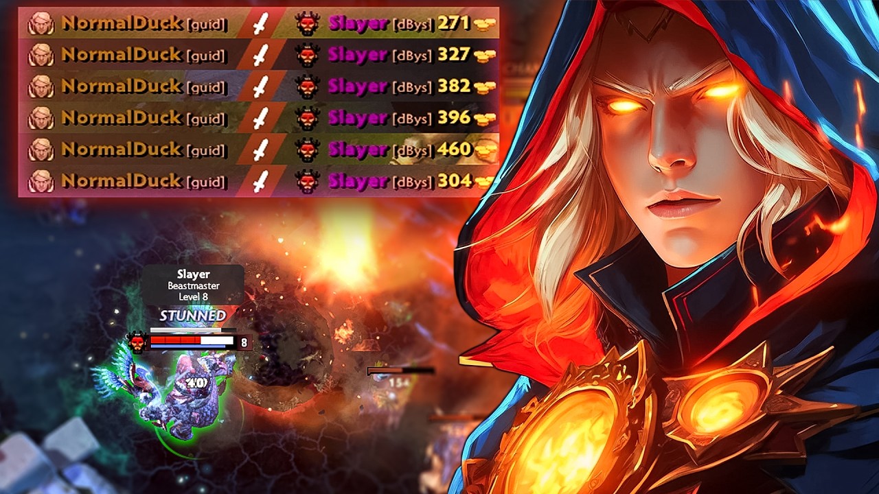 Invoker DOUBLE Meteor Combo DELETES Beastmaster Mid | Dota 2 Invoker