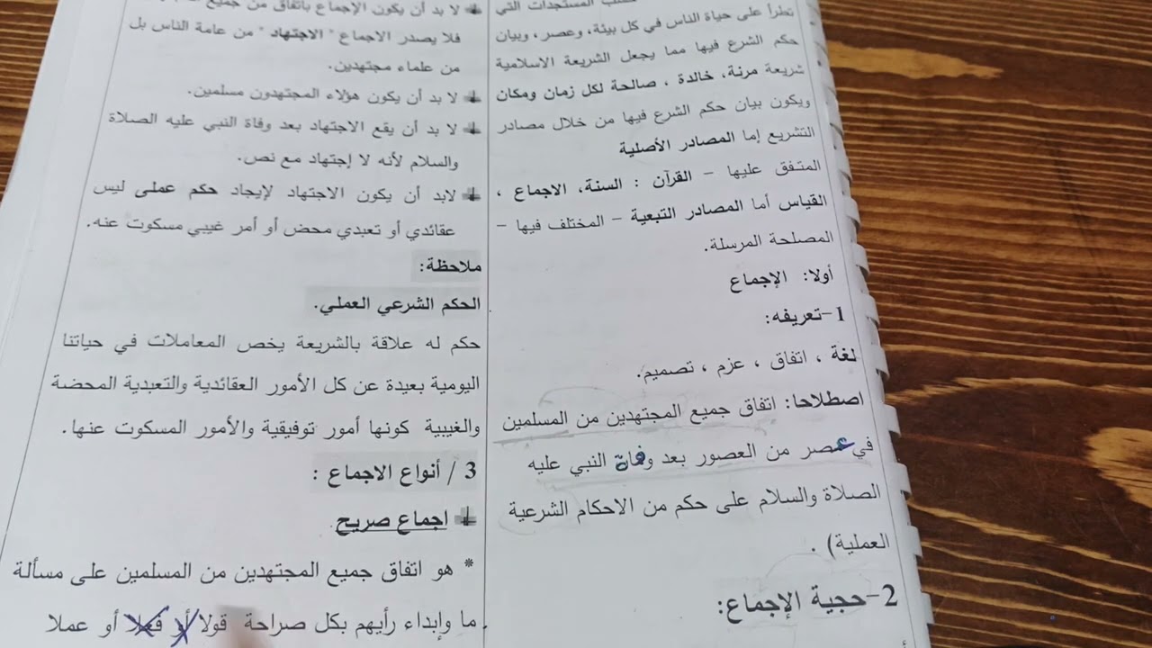 الوحدة 9 من مصادر التشريع الاسلامي 
