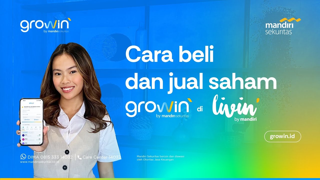 Cara beli dan jual saham di growin' on Livin by Mandiri