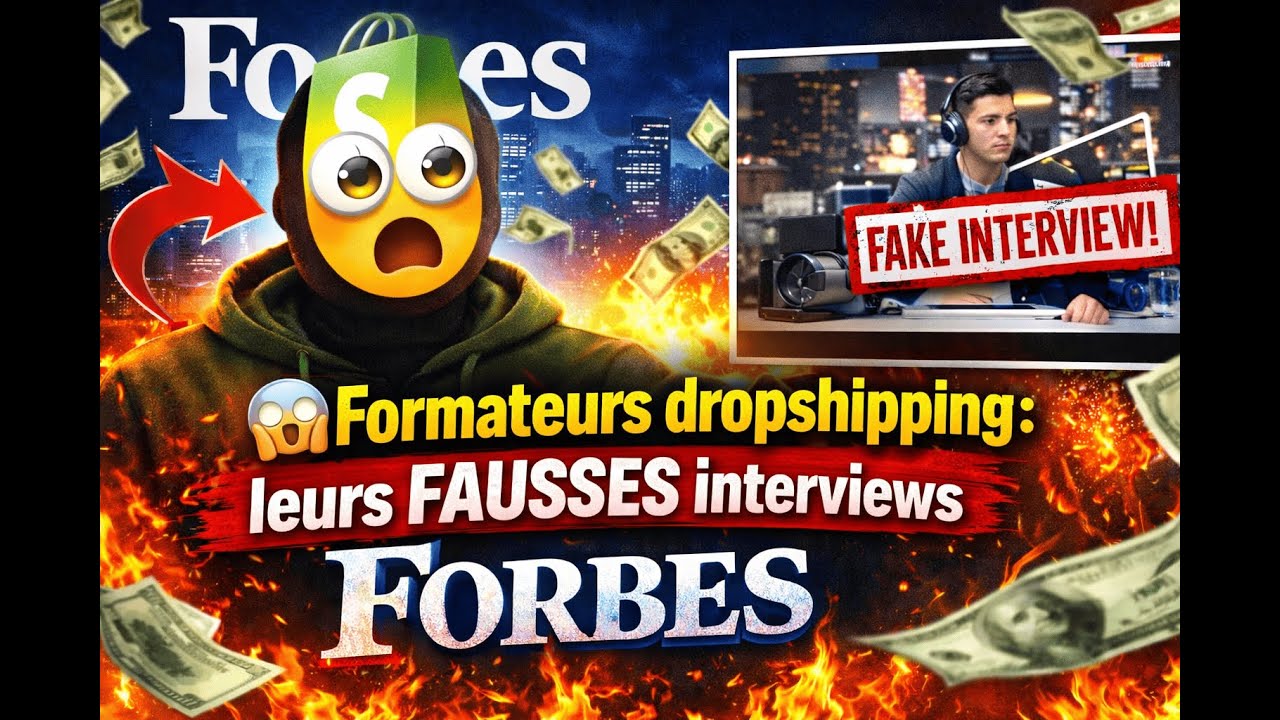 😱 Formateurs dropshipping : leurs FAUSSES interviews Forbes 😱