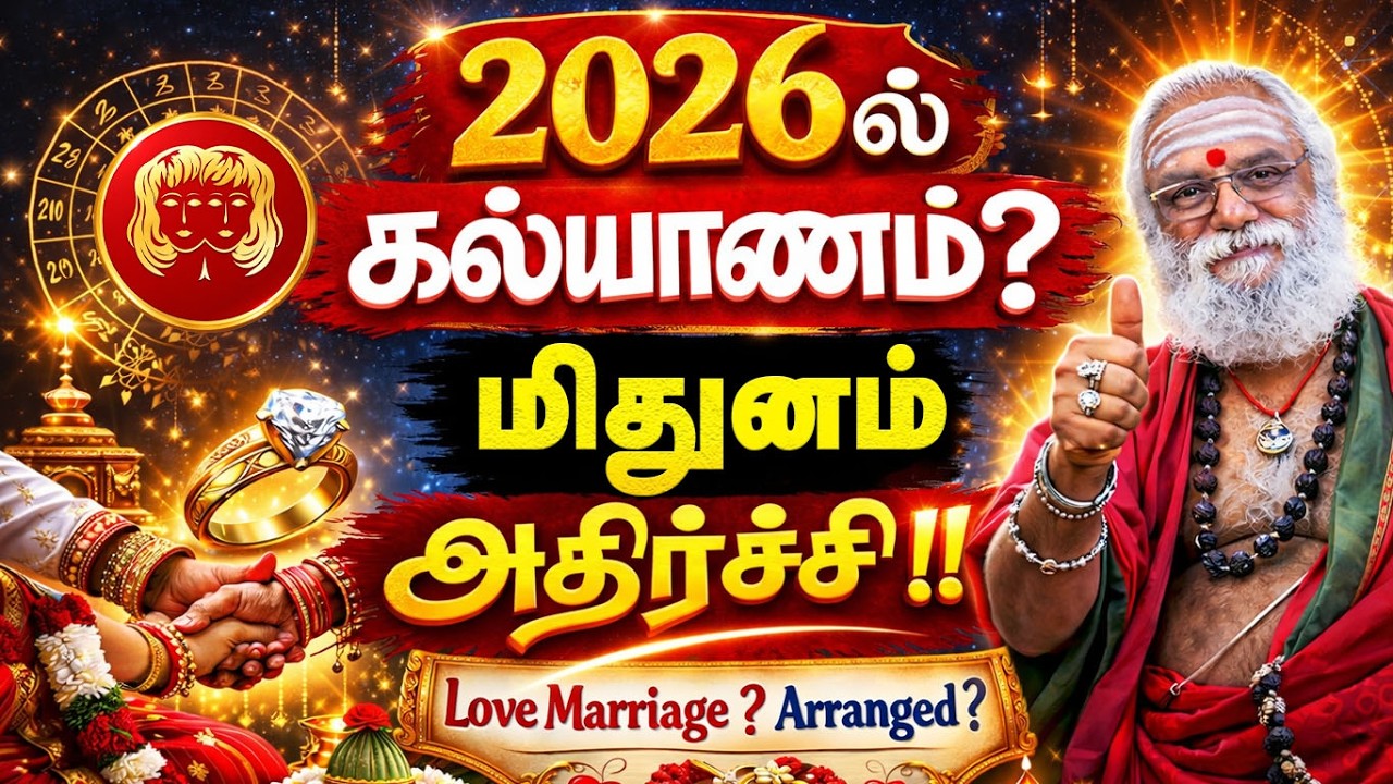மிதுனம் 2026 திருமண பலன் | Mithun Rasi 2026 Marriage Prediction | Love or Arranged? | Tamil Jothidam