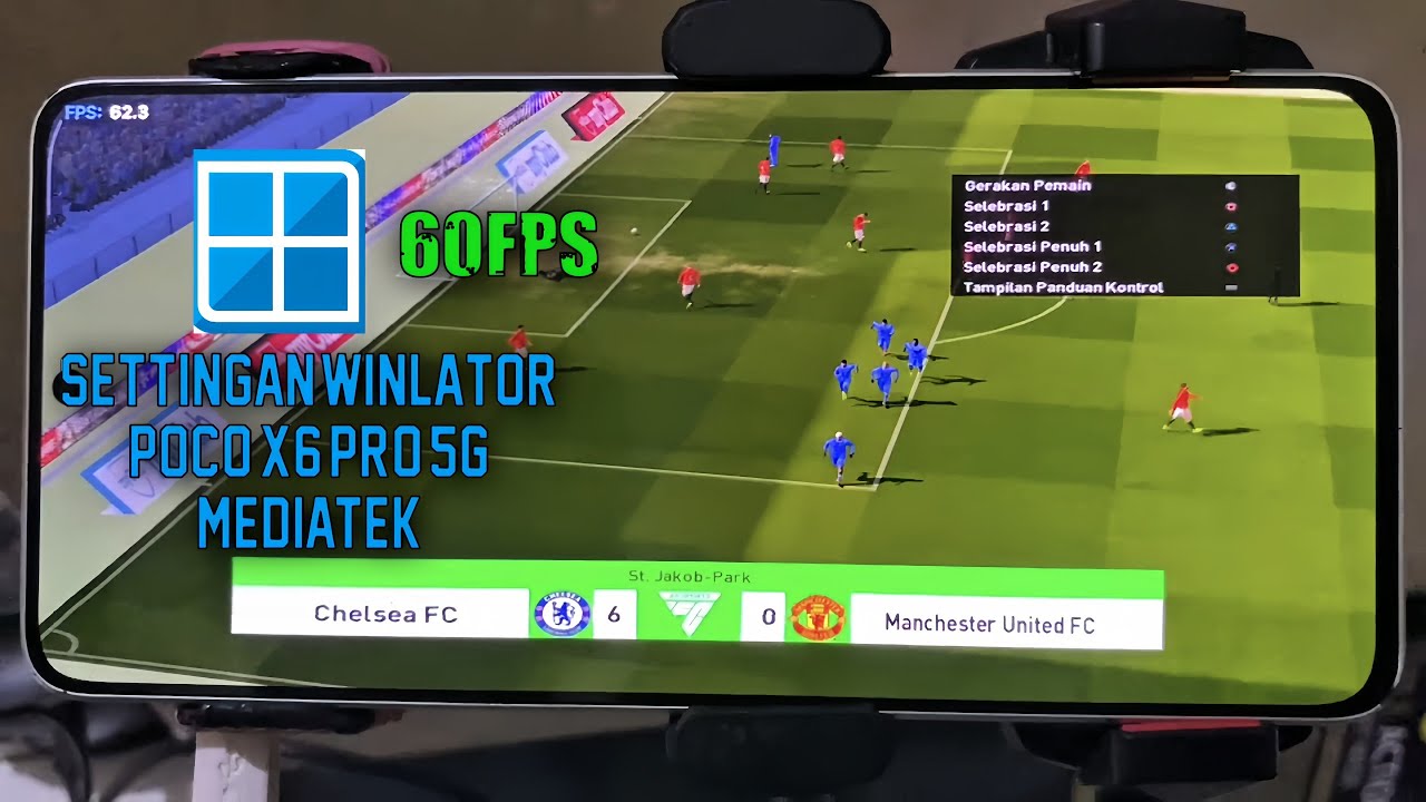 CARA SETTING PES 2017 DI WINLATOR DI CHIPSET MEDIATEK 60 FPS