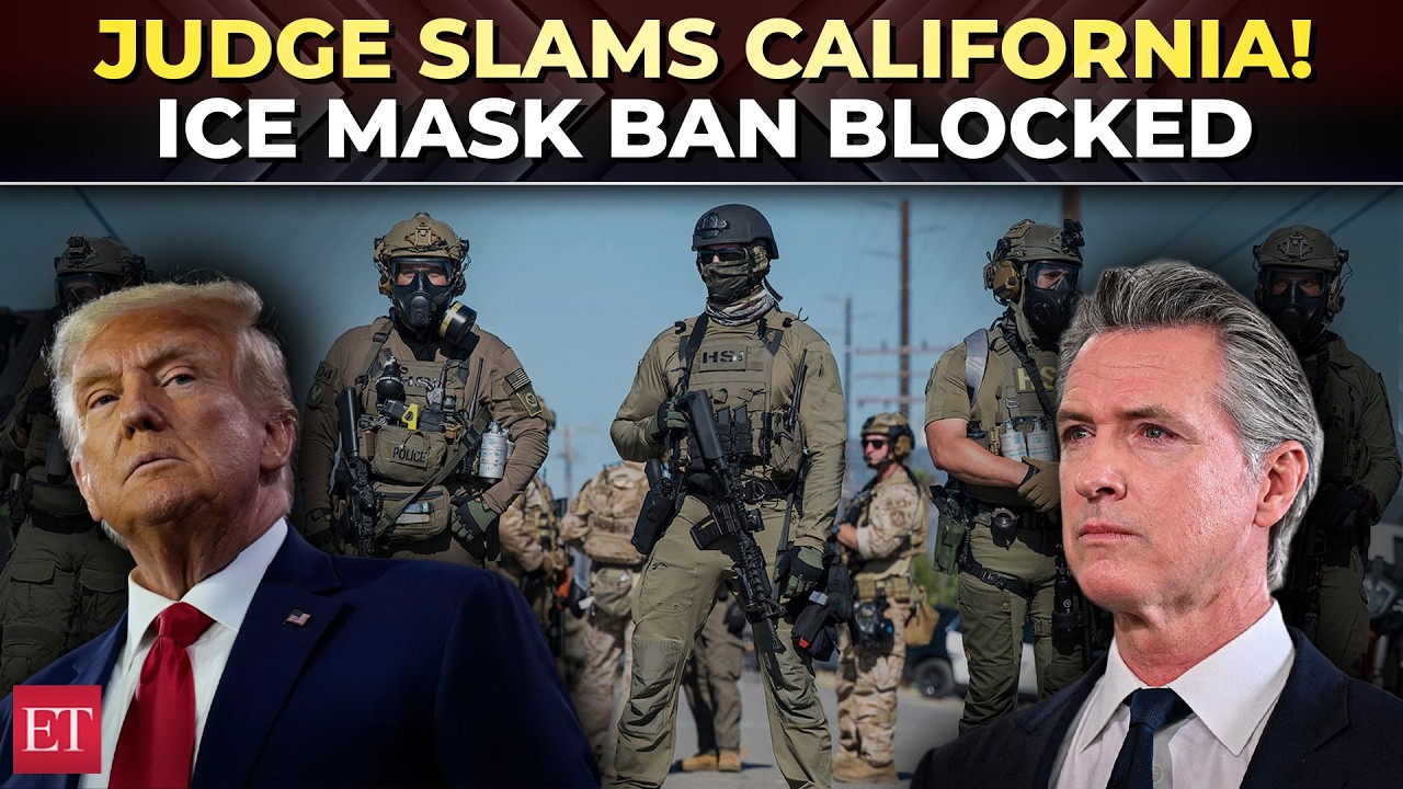 'Discriminated against fed govt': Federal judge blocks California from enforcing ICE mask ban