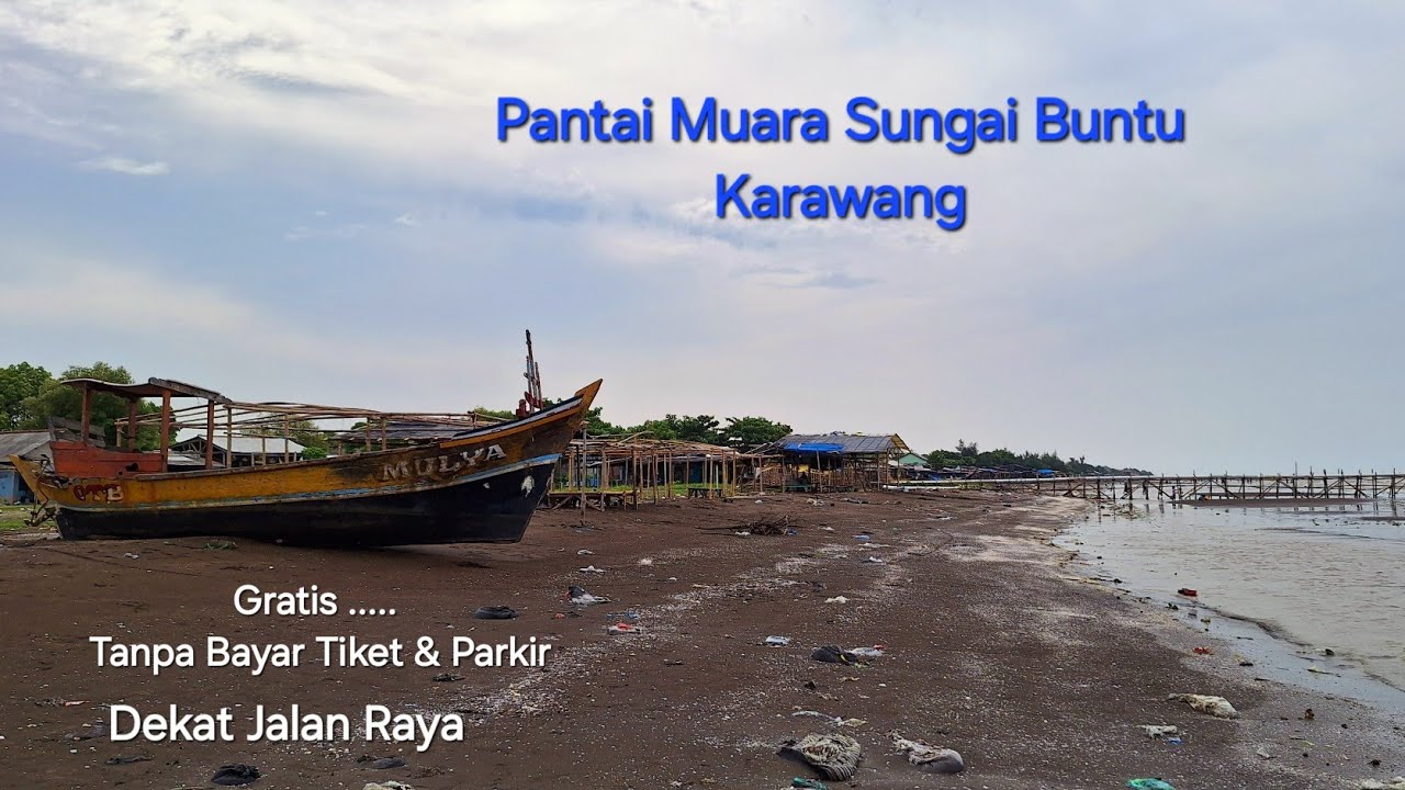 Pantai Muara Sungai Buntu // Spot Wisata Pantai Gratis di Karawang