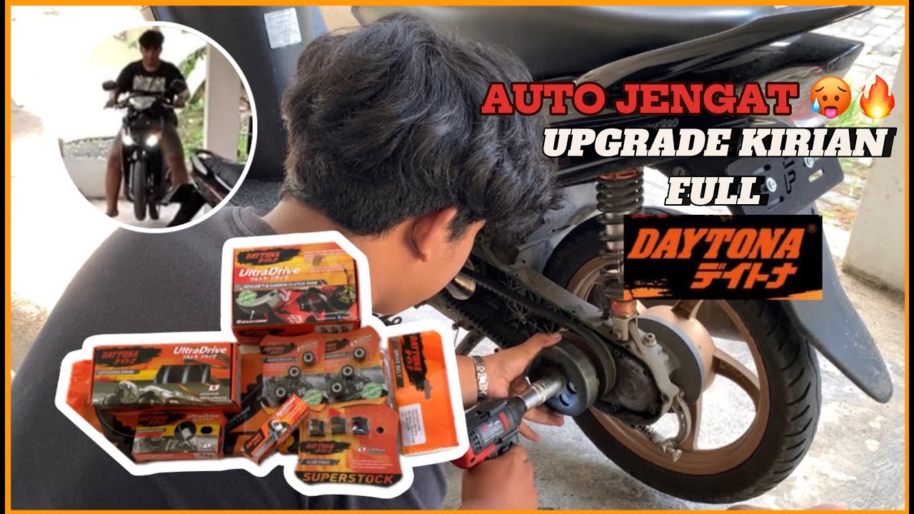 UPGRADE KIRIAN FULL DAYTONA CVT MIO SPORTY, AUTO JENGAT | Tips Upgrade CVT Mio Sporty/Smile/Soul