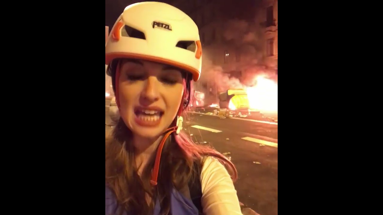 Helena Humphrey reports from Spain's Catalan protests